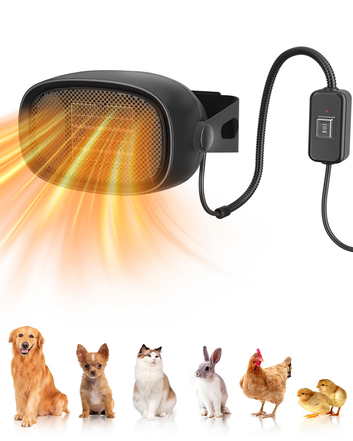 Amazon.com: 600W Dog House Heater with Thermostat, Pet Warmer for